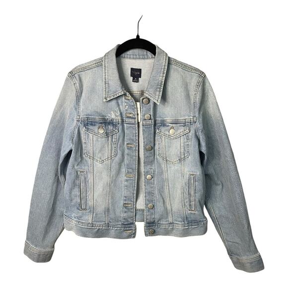 J. Crew Factory Classic Jean Jacket in Blue Denim Size S‎ NWT - Picture 5 of 12